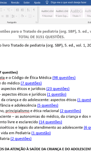 Seções do Banco de Questões 3K.