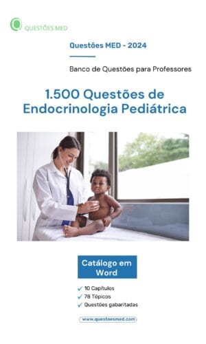 Capa do Banco de Questões sobre Endocrinologia Pediátrica.