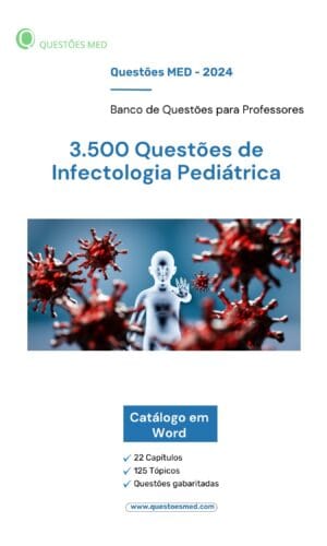 Capa do Banco de Questões sobre Infectologia Pediátrica.