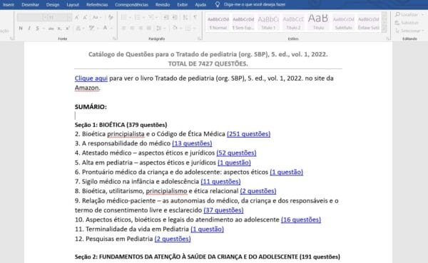 Banco de Questões de Pediatria (Word) - 7000 - vol. 1 - Image 4