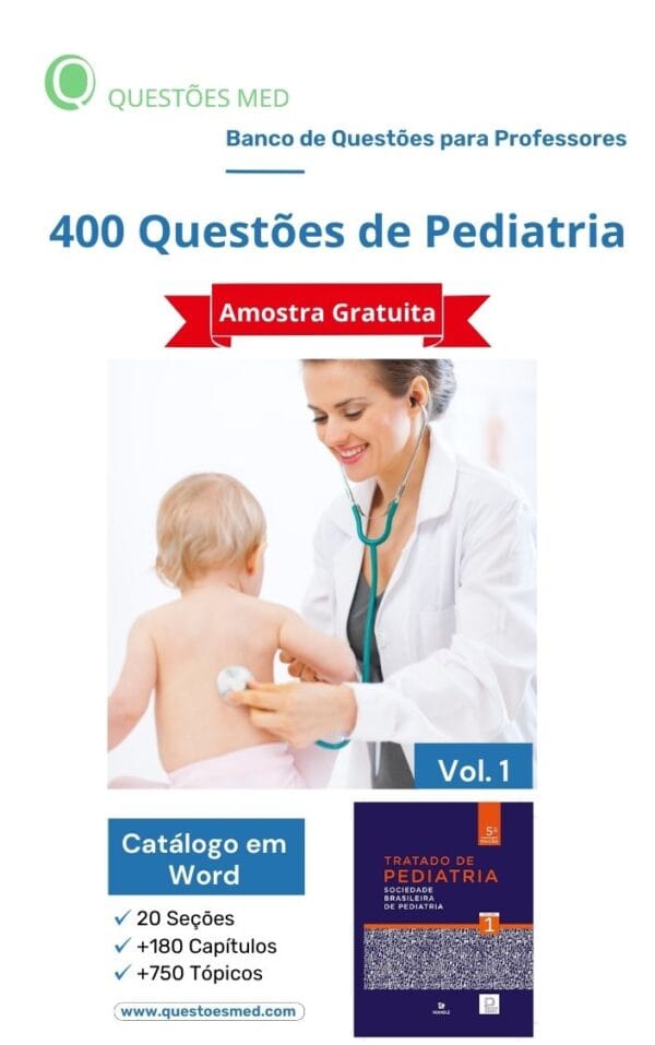 Banco de Questões de Pediatria - Amostra Grátis