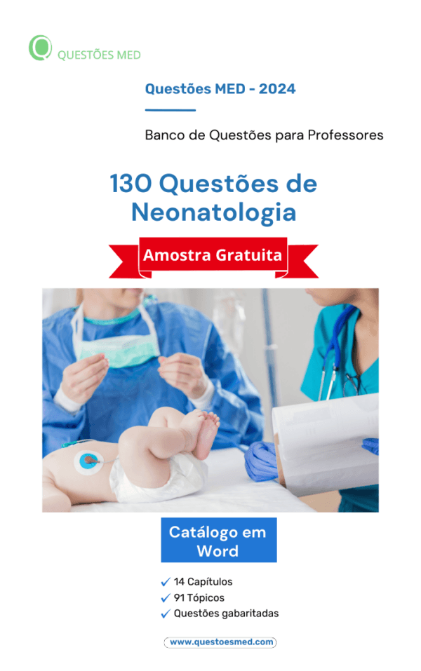 Capa do Catálogo de Neonatologia.