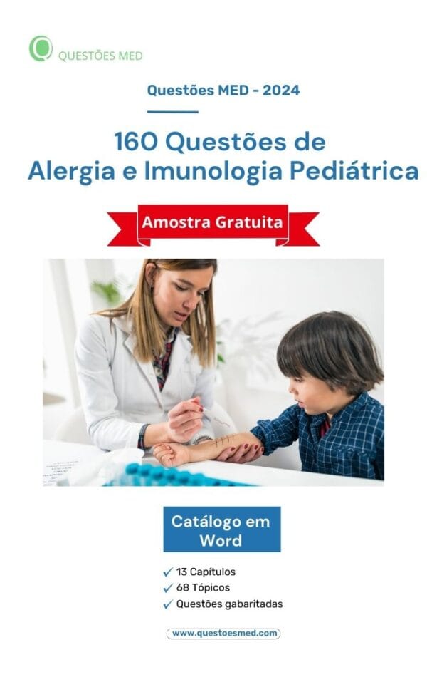 Banco de Questões - Alergia e Imunologia Pediátrica (Amostra Grátis)