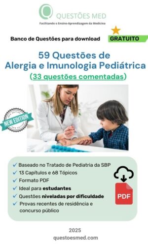 Banco de Questões Gratuito de Alergia e Imunologia Pediátrica (PDF)