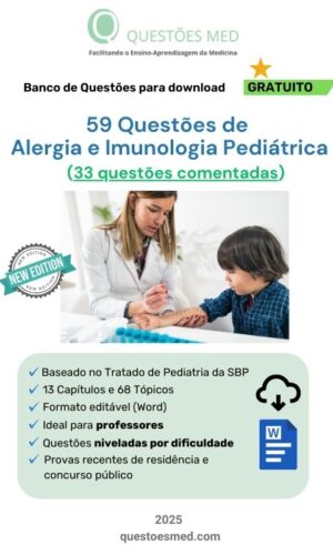 Banco de Questões Gratuito de Alergia e Imunologia Pediátrica (Word)