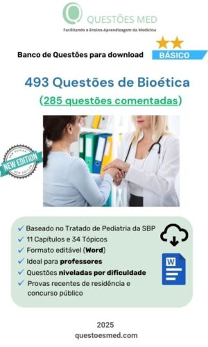 493 Questões de Bióetica (285 comentadas) em Word