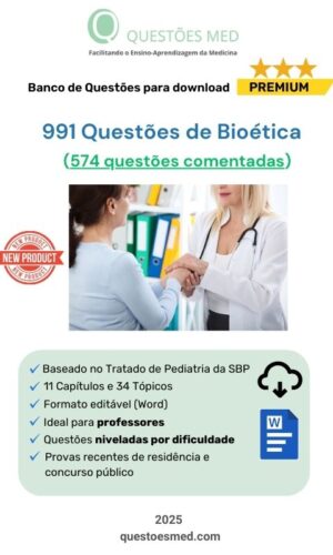 991 Questões de Bióetica (574 comentadas) em Word