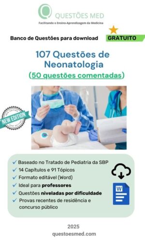 Banco de Questões Gratuito de Neonatologia em Word